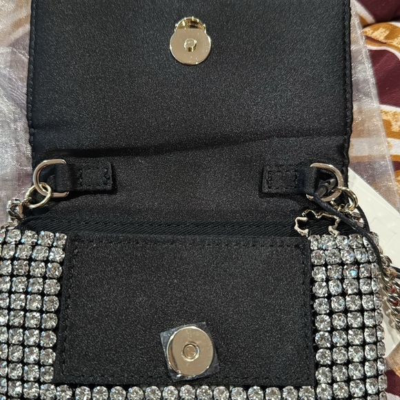 NWT - Ted Baker silver crystal Crossbody wallet bag. - Picture 5 of 10